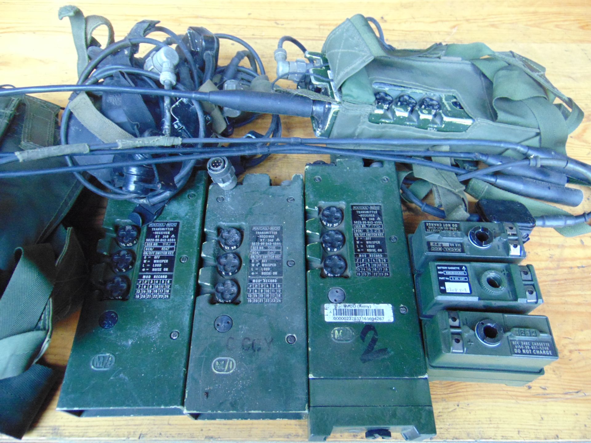 4 x UK / RT 349 Transmitter Receiver Complete as shown. - Image 4 of 6