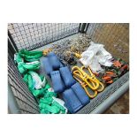 1x Stillage Unissued Lifting Strops, Securing Chains, Straps Fittings etc