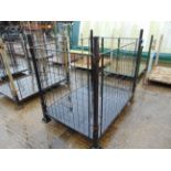 Steel Stacking Stillage with removeable sides and corner posts.