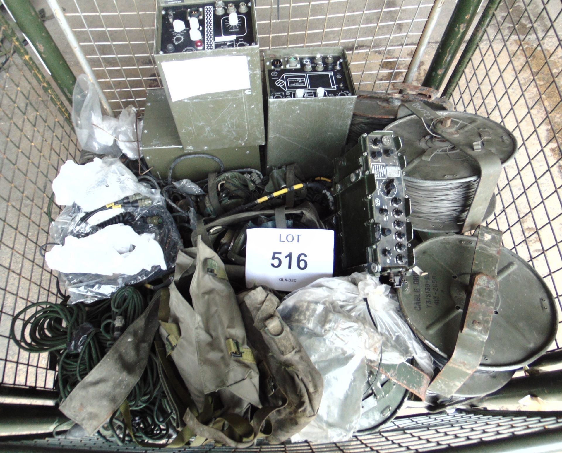 Stillage of Clansman Radio Equipment as shown