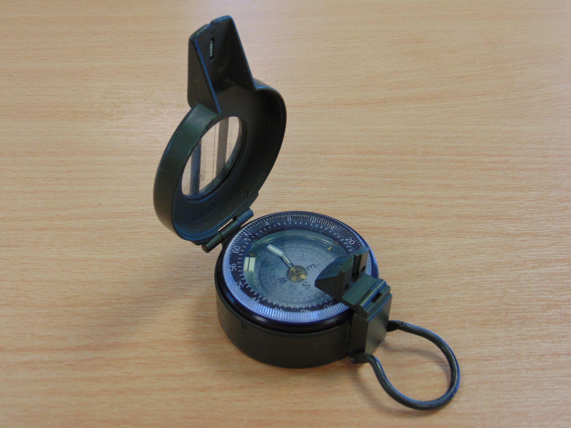 Francis Barker British Army Prismatic Compass in Mils - Image 8 of 13