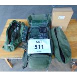 Clansman UK RT 319 Radio with Kit, special rucksack and 3 spare batteries.