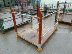 Steel Stacking Stillage with removeable side bars and corner posts.