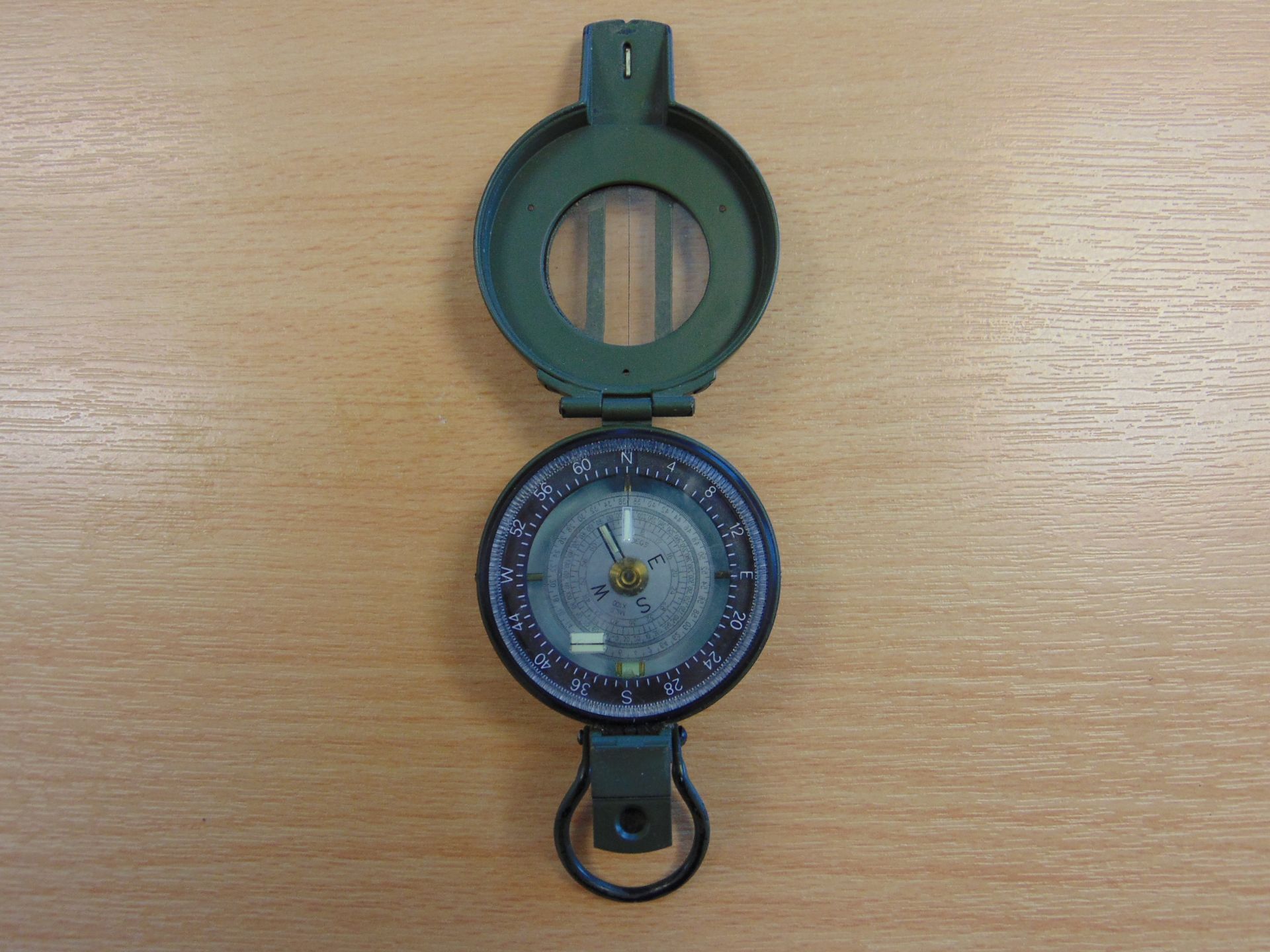 Francis Barker British Army Prismatic Compass in Mils - Image 4 of 13