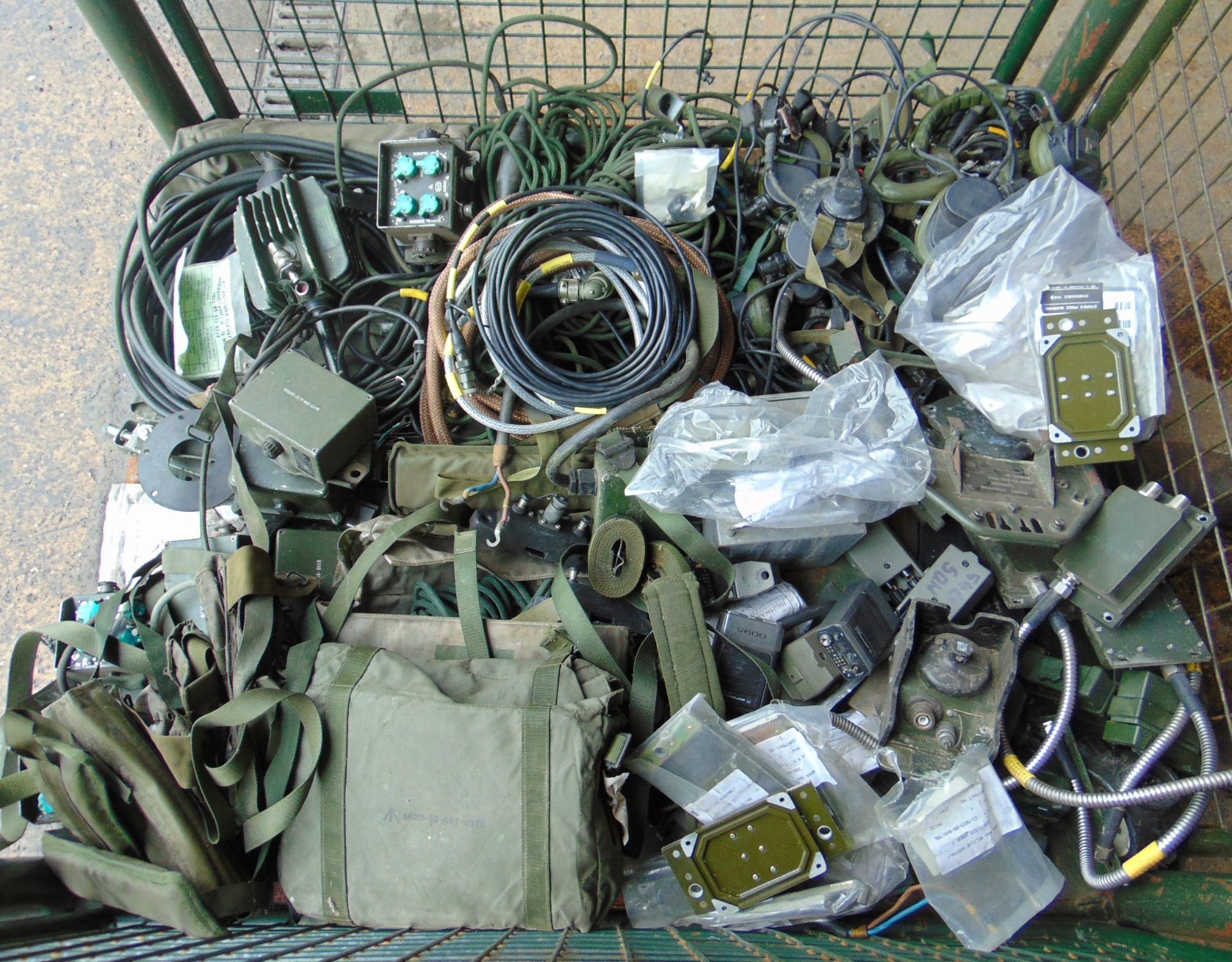 Stillage of Clansman Radio equipment inc Headsets, Audio Bags, Cables ect - Image 3 of 4