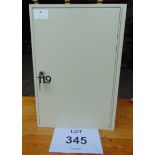 Lockable Key Cabinet W/ Assortment of Coloured Tag Keyrings