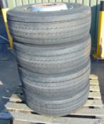 4 x Dunlop SP252 Tyres 285/70R19.5