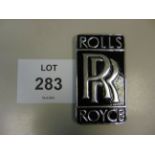 Rolls Royce Polish Aluminum Hanging Sign