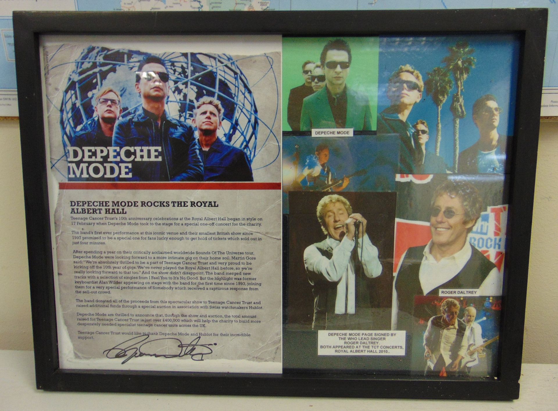 5 x Framed Photos W/ Signatures inc Depeche Mode, Dickie Valentine ect. - Image 6 of 9