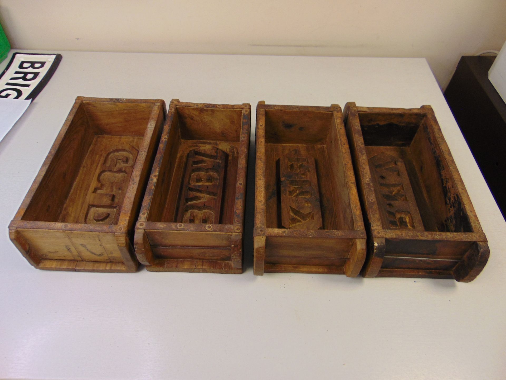 4 x Very Unused Antique Brick Molds - Image 5 of 8