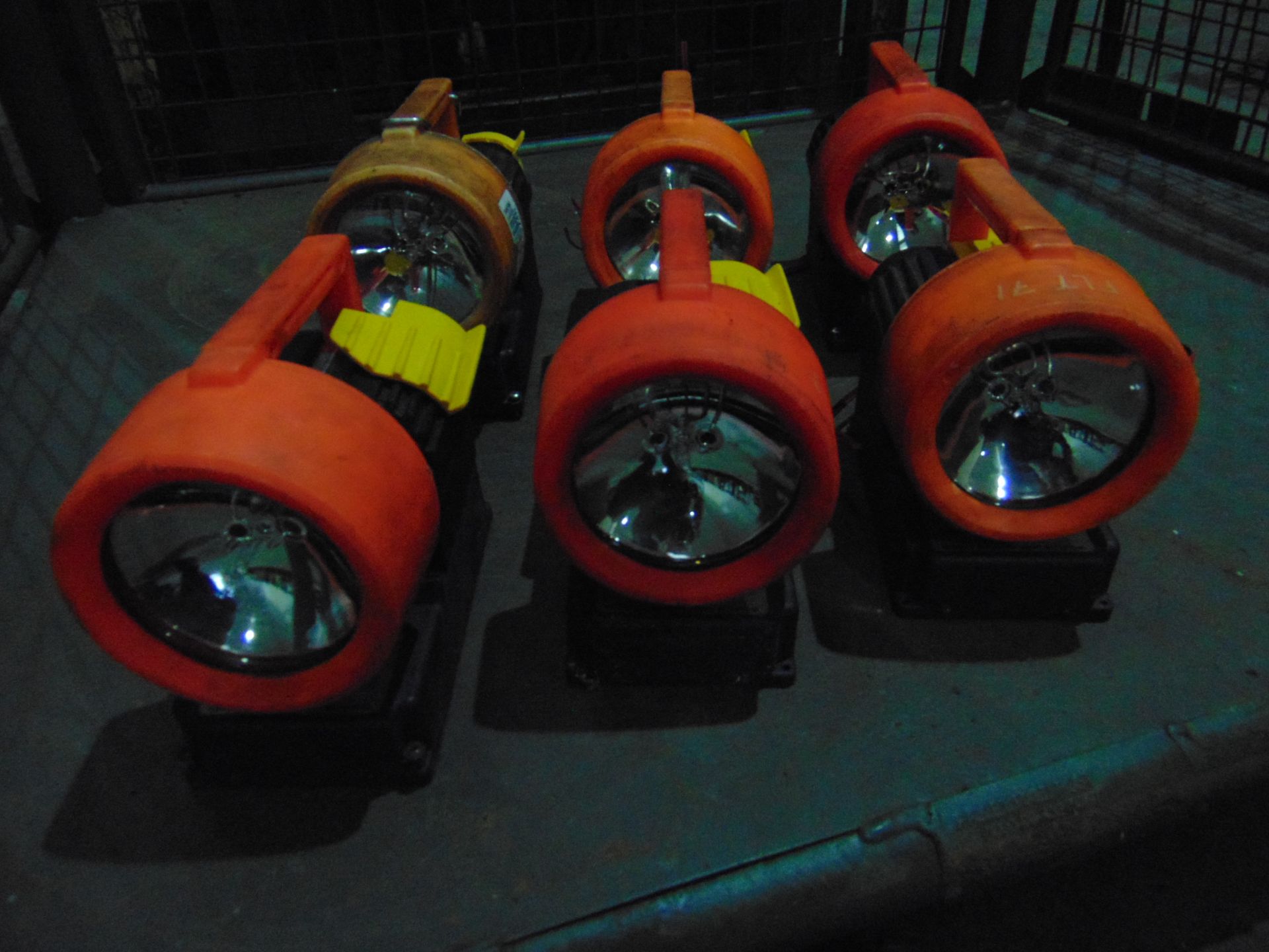 Orange Wolf Safety Lamps x 6 C/W Charger Base - Image 3 of 7