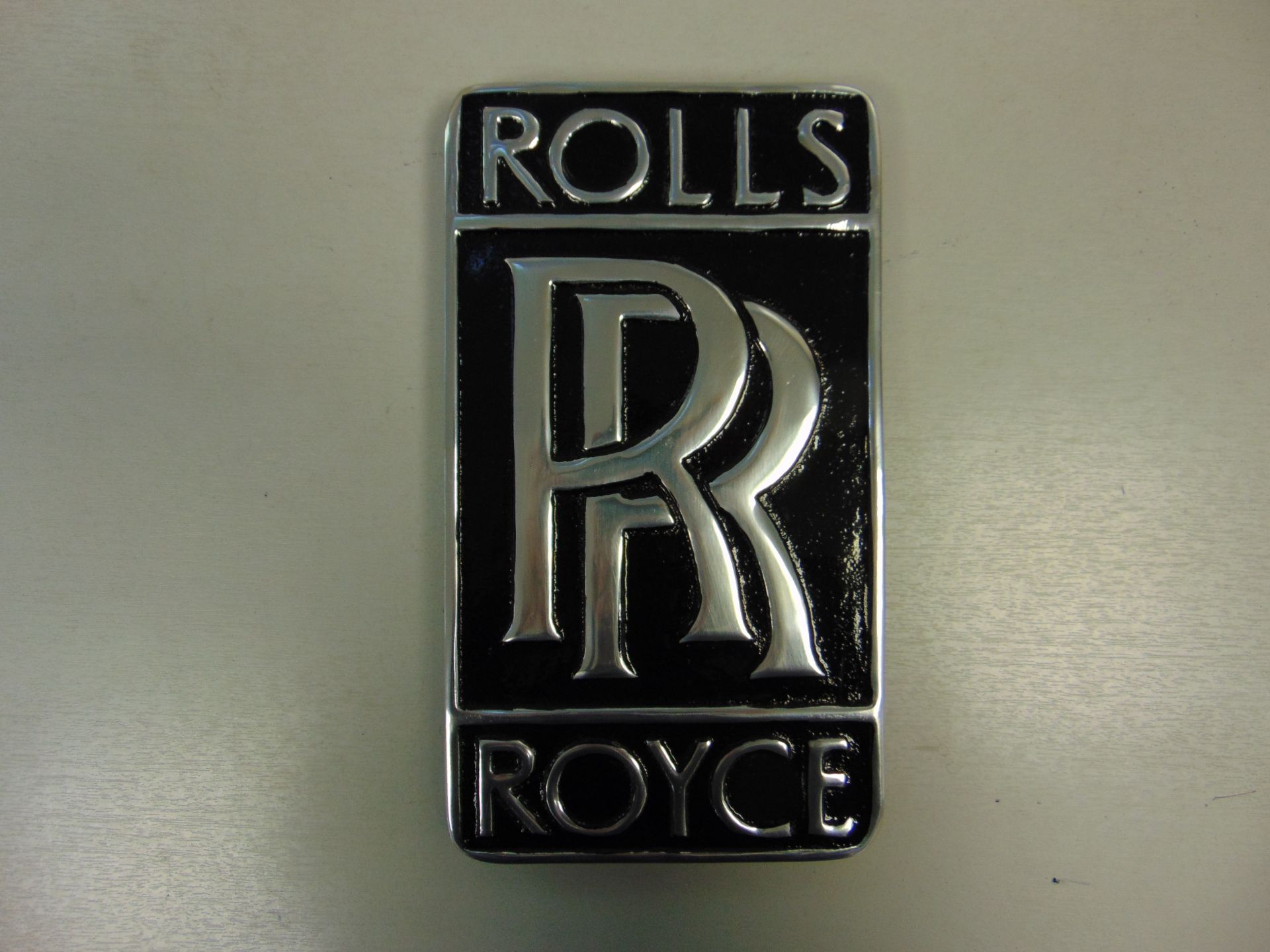 Rolls Royce Polish Aluminum Hanging Sign - Image 2 of 4