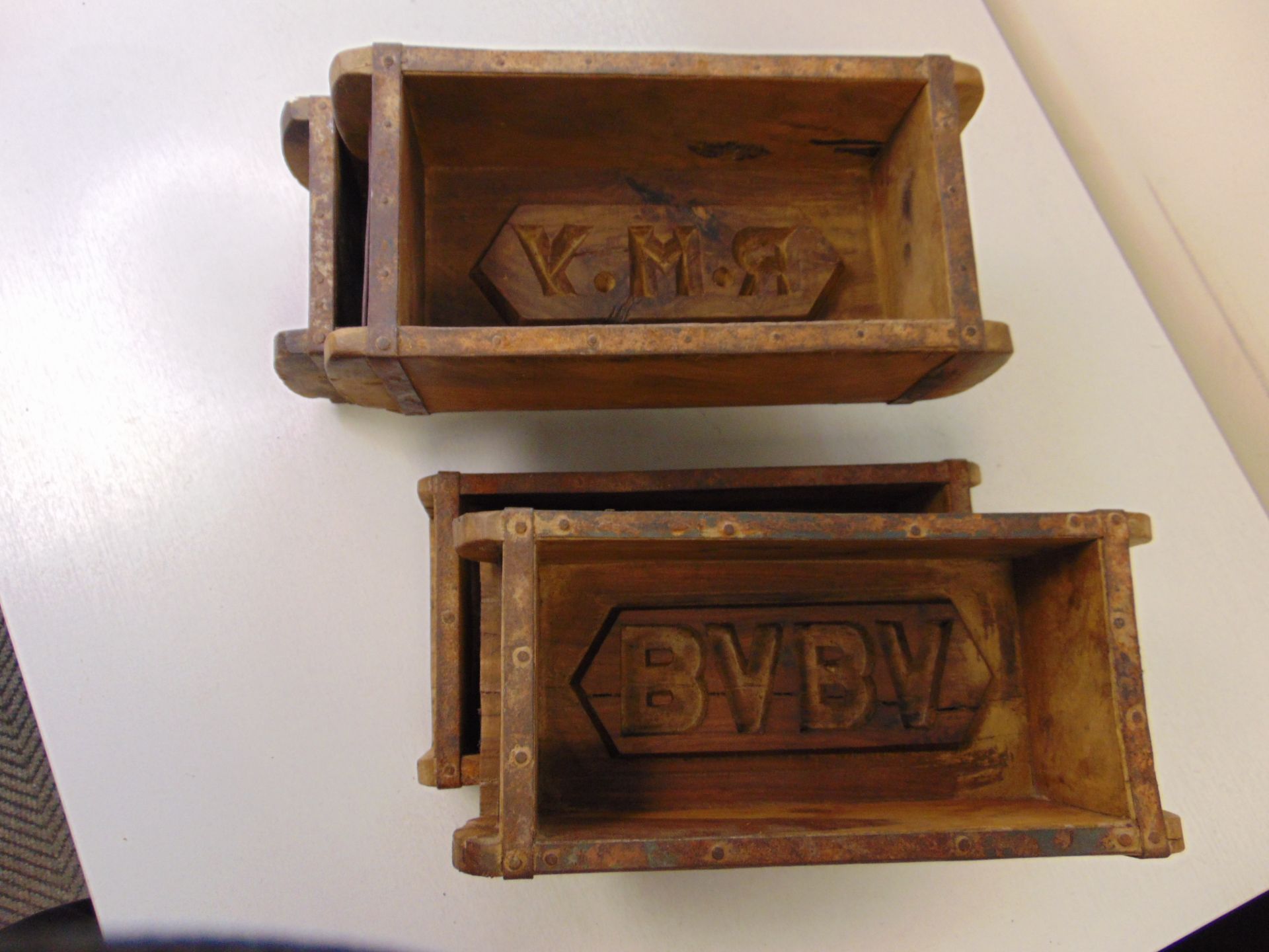 4 x Very Unused Antique Brick Molds - Image 7 of 8