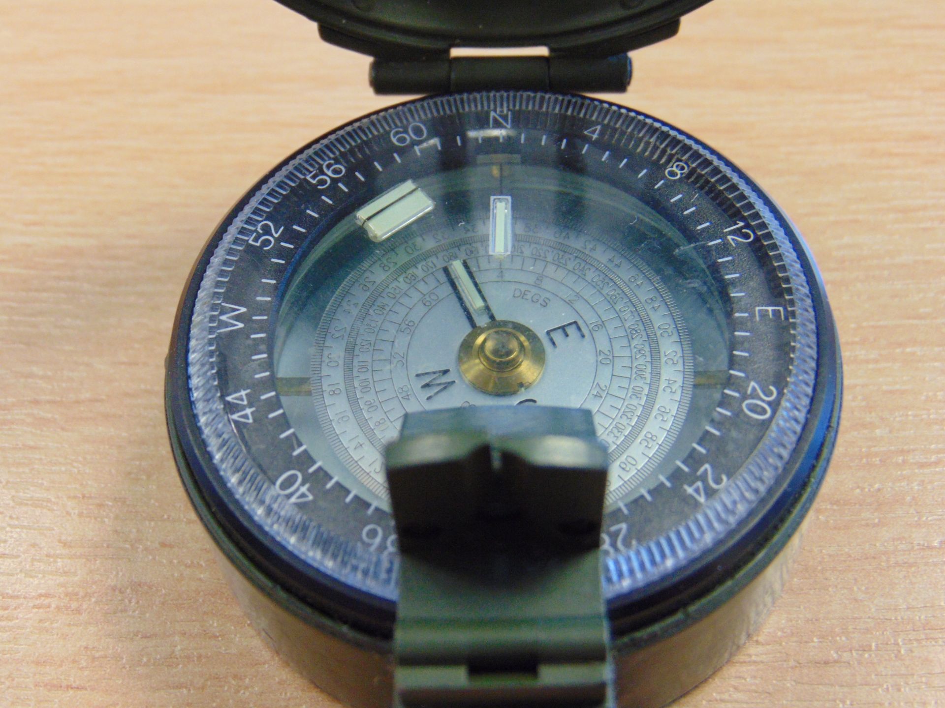 Francis Barker British Army Prismatic Compass in Mils - Image 6 of 13