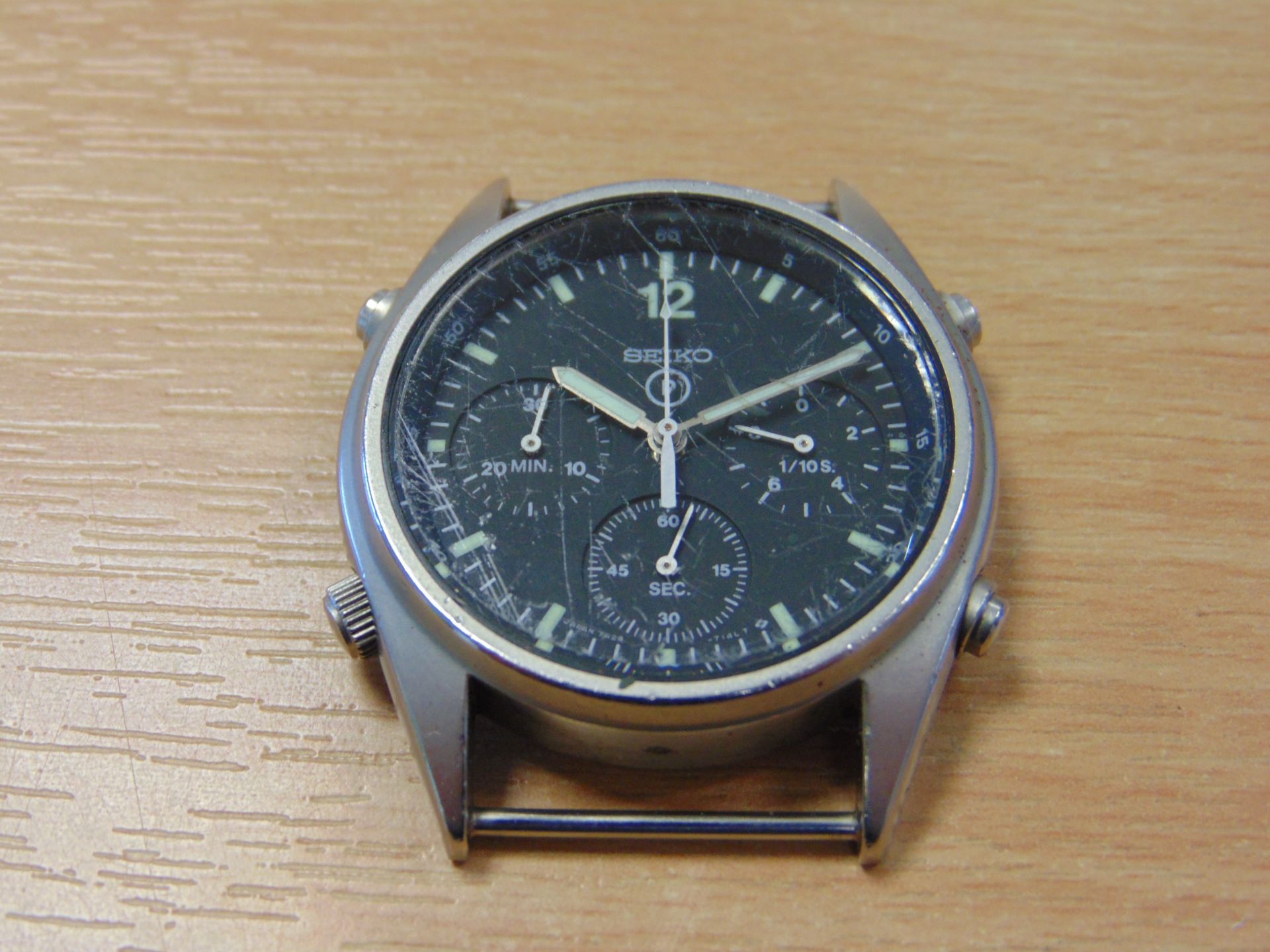 Rare Seiko Gen 1 Pilots Chrono RAF Harrier Force Issue - Image 3 of 6