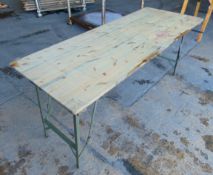 2 x Standard British Army 6ft Tables