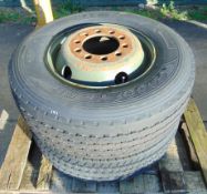 2 x 285/70R19.5 Tyres ( 1 x Goodyear - 1 x Bridgestone )