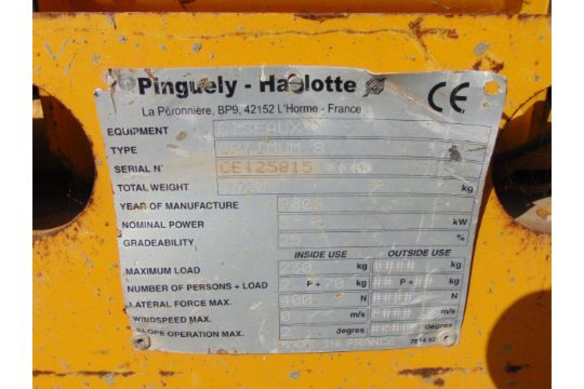 Haulotte Optimin 8 Electric Scissor Lift Access Platform - Image 14 of 14