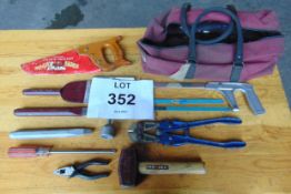 Tool bag and Various Tools - Unissued Condition