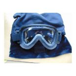 NEW UNISSUED CAM LOCK SAS FREE FALL PARACHUTE GOGGLES IN ORIGINAL PACKING AND POUCH