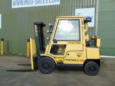 Hyster H2.50XM 3 Stage Container Spec mast, FFL Sideshift Etc.Perkins Diesel From the UK MOD
