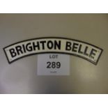 Cast Iron Large Brighton Belle Train Plaque