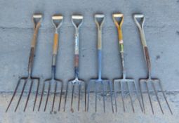 6 x Digging Forks