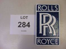 Rolls Royce Hand Painted Aluminium Hanging Sign