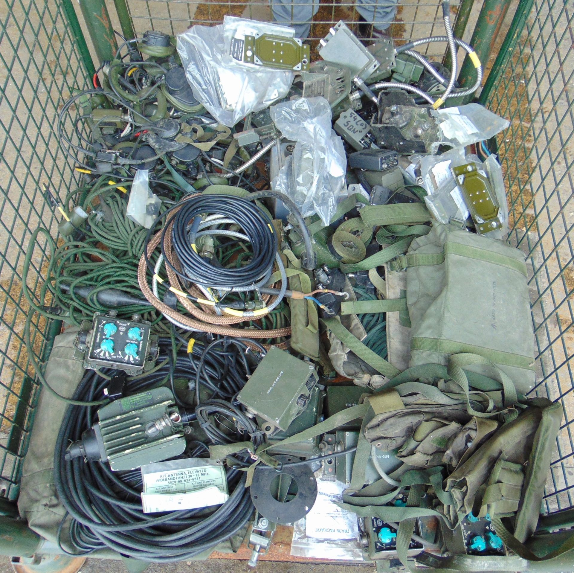 Stillage of Clansman Radio equipment inc Headsets, Audio Bags, Cables ect - Image 2 of 4