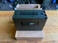 2 x New Unissued Clansman 24 Volt Rechargeable Radio Batteries