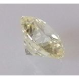 A solitaire brilliant-cut diamond the natural diamond with GIA certificate