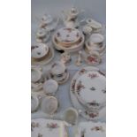 A seventy piece Royal Albert 'Moss Rose' tea and part dinner service