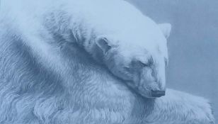 Gary Hodges (British, b.1954), THE SNOW BEAR, limited edition monochrome print
