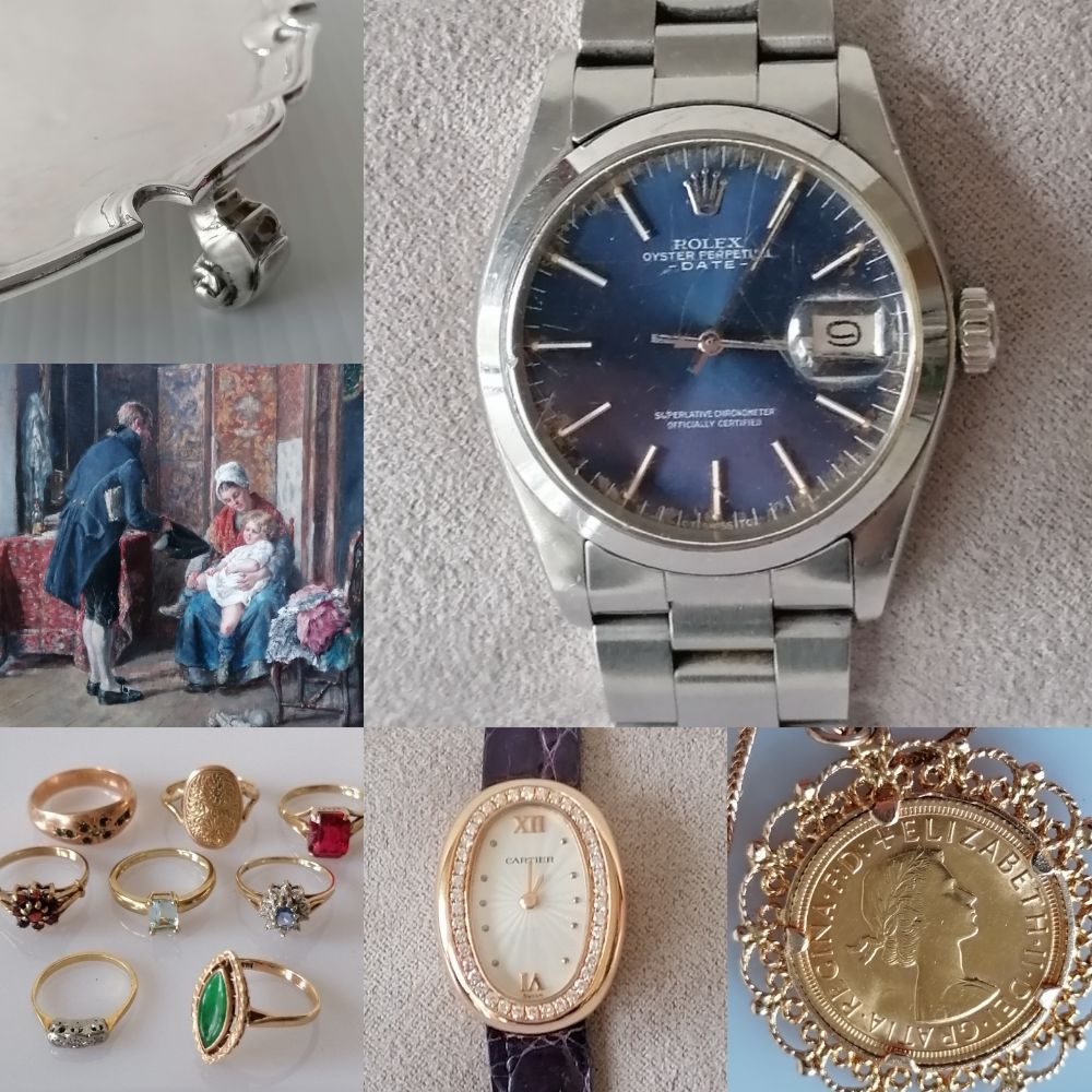 Jewellery, Watches, Silver & Collectibles