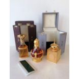 A cased Amouage Crystal Gold by perfumer Guy Robert in a gilded lead crystal bottle, 14.5 cm H