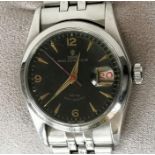 A 1950's Tudor Prince Oysterdate 34 stainless steel wristwatch, Rotor Self-Winding, 'honeycomb' dial
