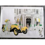 Denis-Paul Noyer (French b.1940), High Society Hotel Carlton, lithograph, unframed, signed