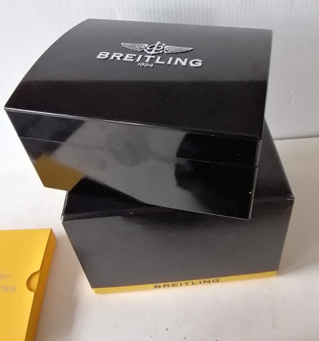 A Breitling Cockpit Gents Chronograph automatic wristwatch with steel and yellow metal case, 41mm - Image 9 of 11