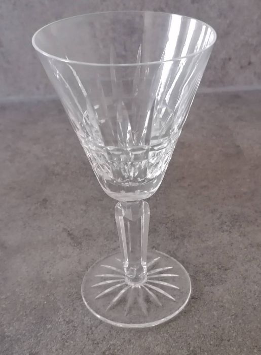 A set of eight Waterford Crystal wine or water glasses, 16 cm H and six champagne flutes, 20.5 cm H - Image 3 of 6