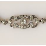 An Art Deco diamond and platinum cocktail bracelet