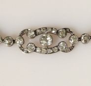 An Art Deco diamond and platinum cocktail bracelet