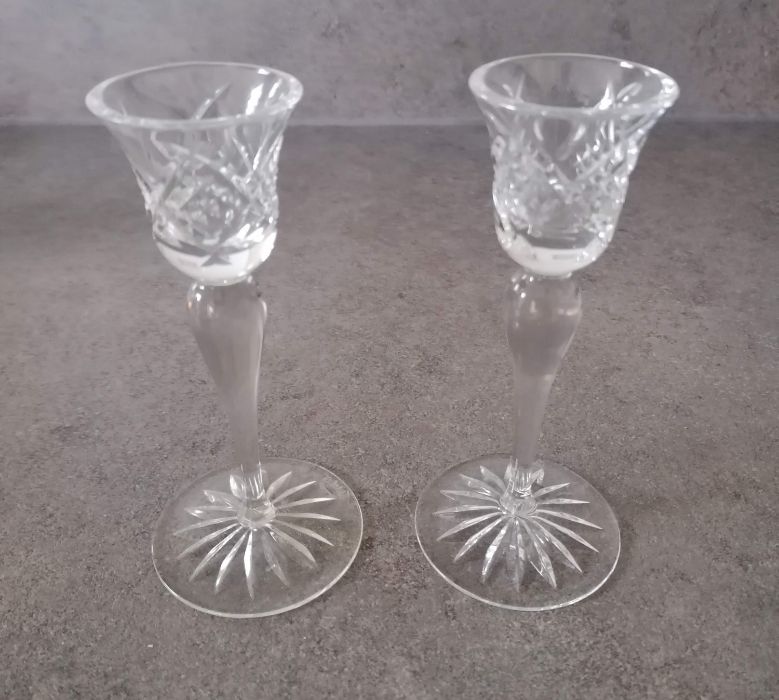 A set of eight Waterford Crystal wine or water glasses, 16 cm H and six champagne flutes, 20.5 cm H - Image 6 of 6