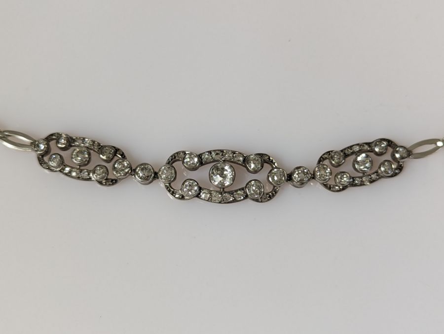 An Art Deco diamond and platinum cocktail bracelet - Image 5 of 5