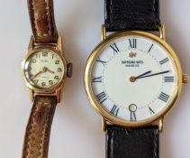 A Raymond Weil Geneve 9124-2 Quartz men's watch, gold plated case 32mm