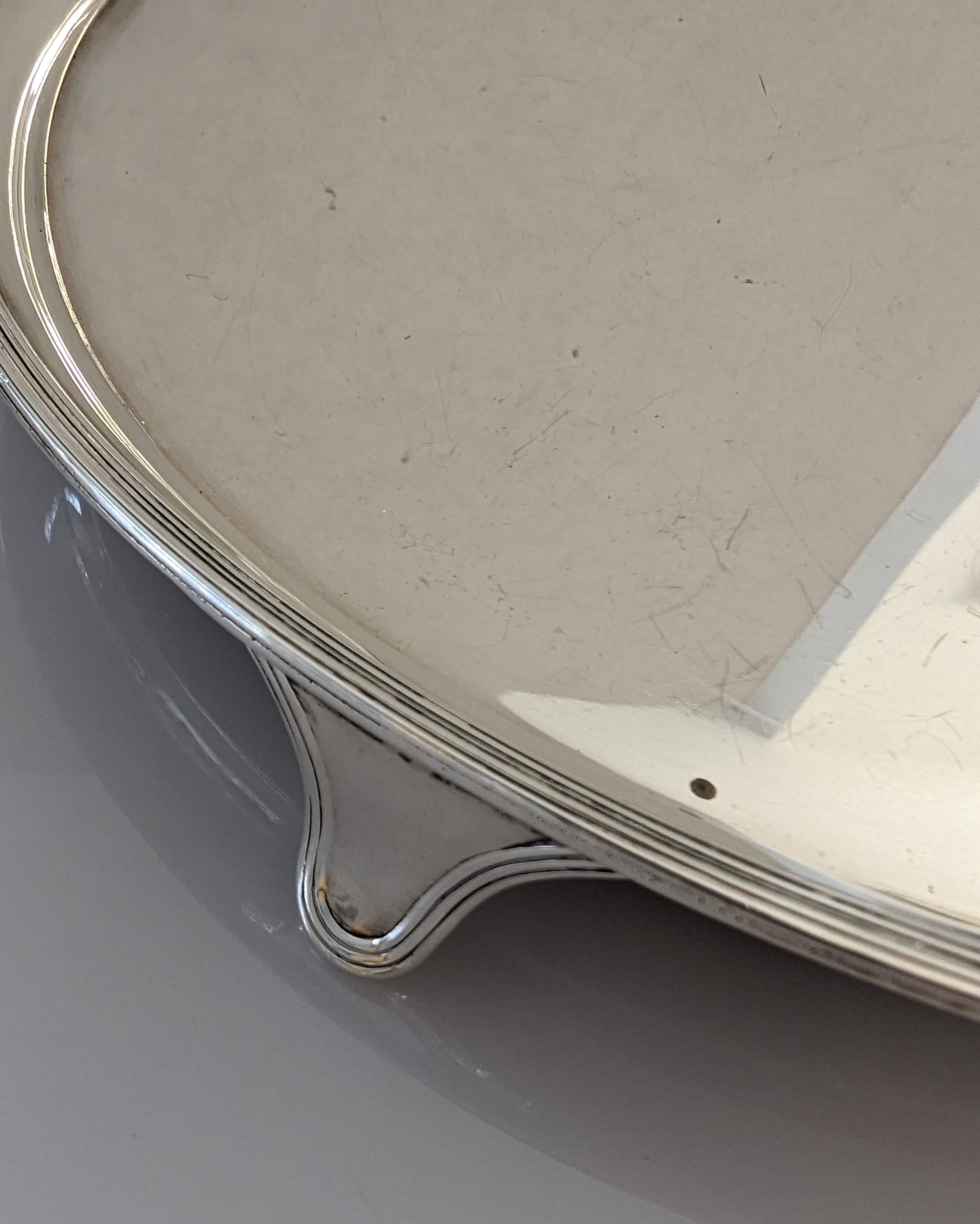 A George VI silver salver by Elkington & Co., Birmingham, 1939, 326g - Image 2 of 2