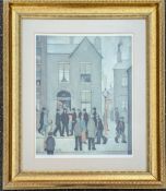After Laurence Stephen Lowry, a limited edition print, 'The Arrest', no.825/850 in pen 