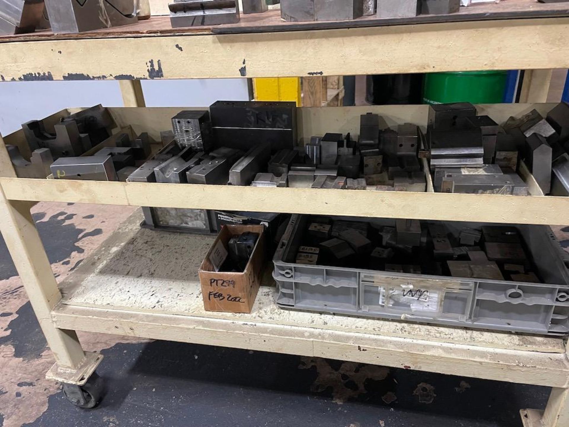 ASSORTED PRESS BRAKE TOOLING INCLUDING 10' 4 WAY DIE AND 10' BASE AND TOOLING, PLUS CART W ASSORTED - Image 6 of 6