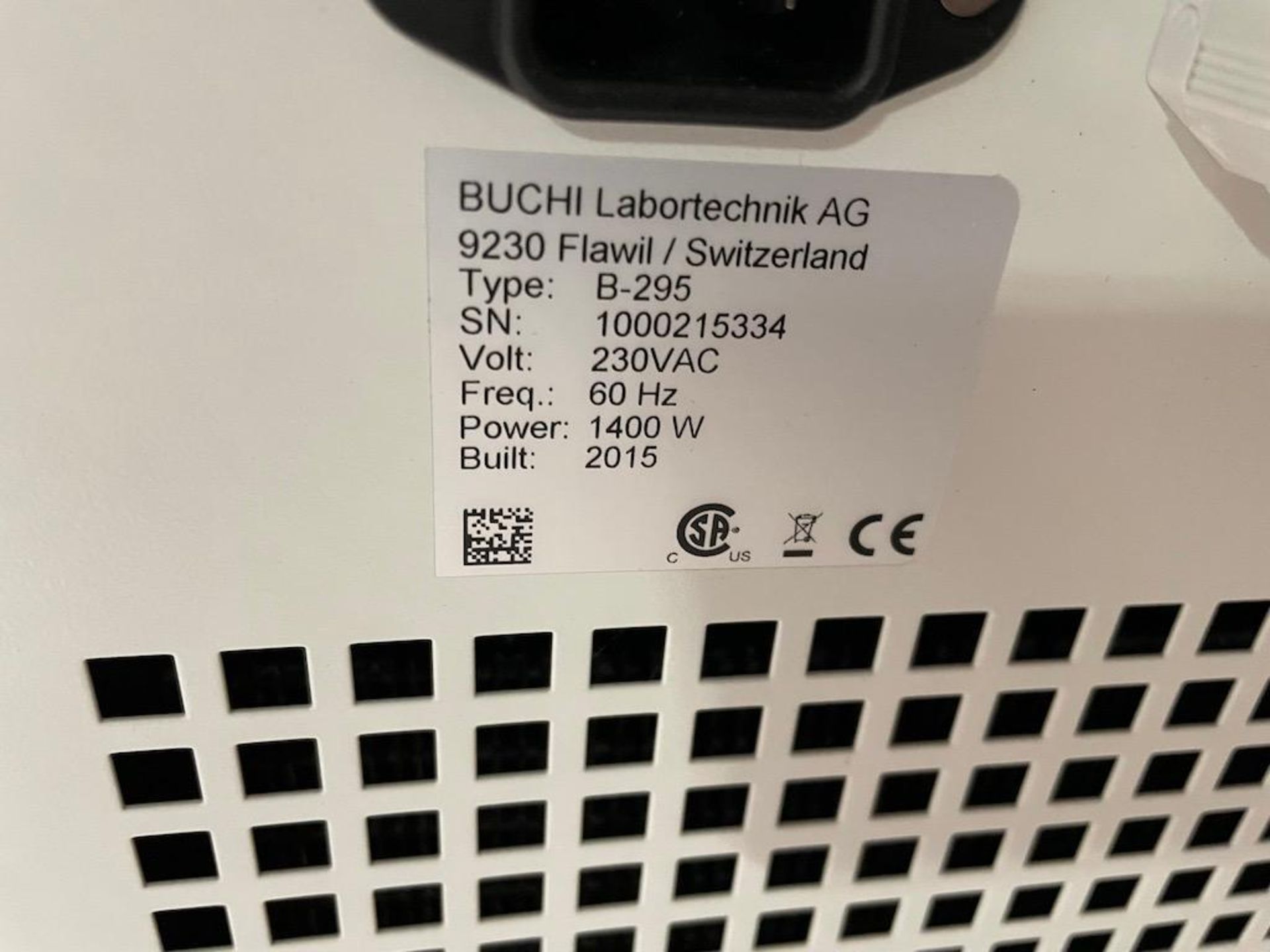 BUCHI SOLVENT RATED MINI SPRAY DRYER MODEL B-290, SN 1000176608 W BUCHI INERT LOOP MODEL B-295 SN 10 - Image 6 of 15