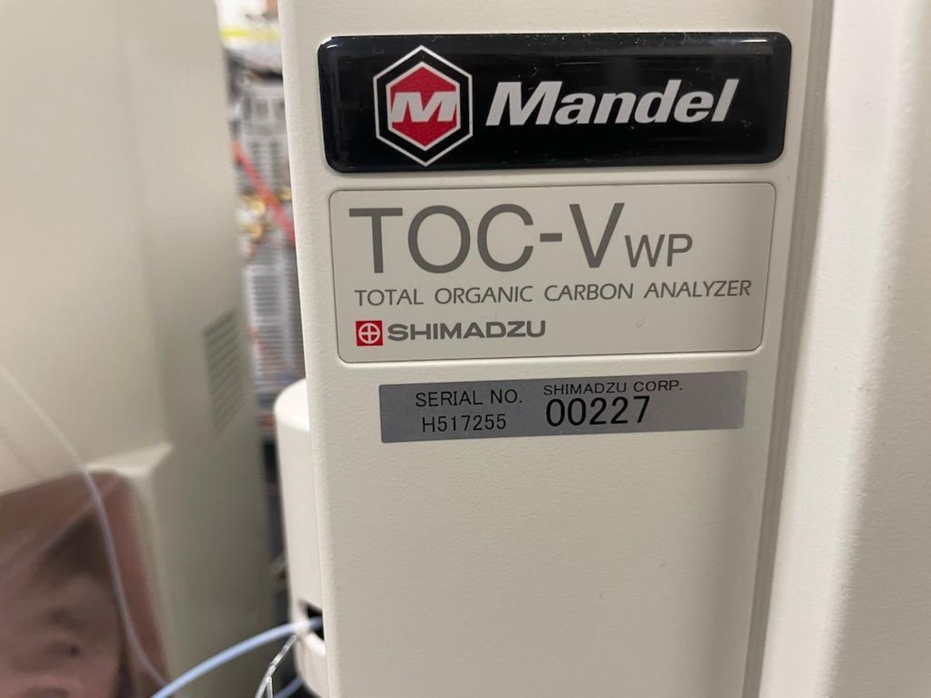 SHIMADZU MODEL TOC-V WP TOTAL ORGANIC CARBON ANALYZER, SN 00227, INCLUDES: SHIMADZU AZI-V AUTOSAMPLE - Image 3 of 13