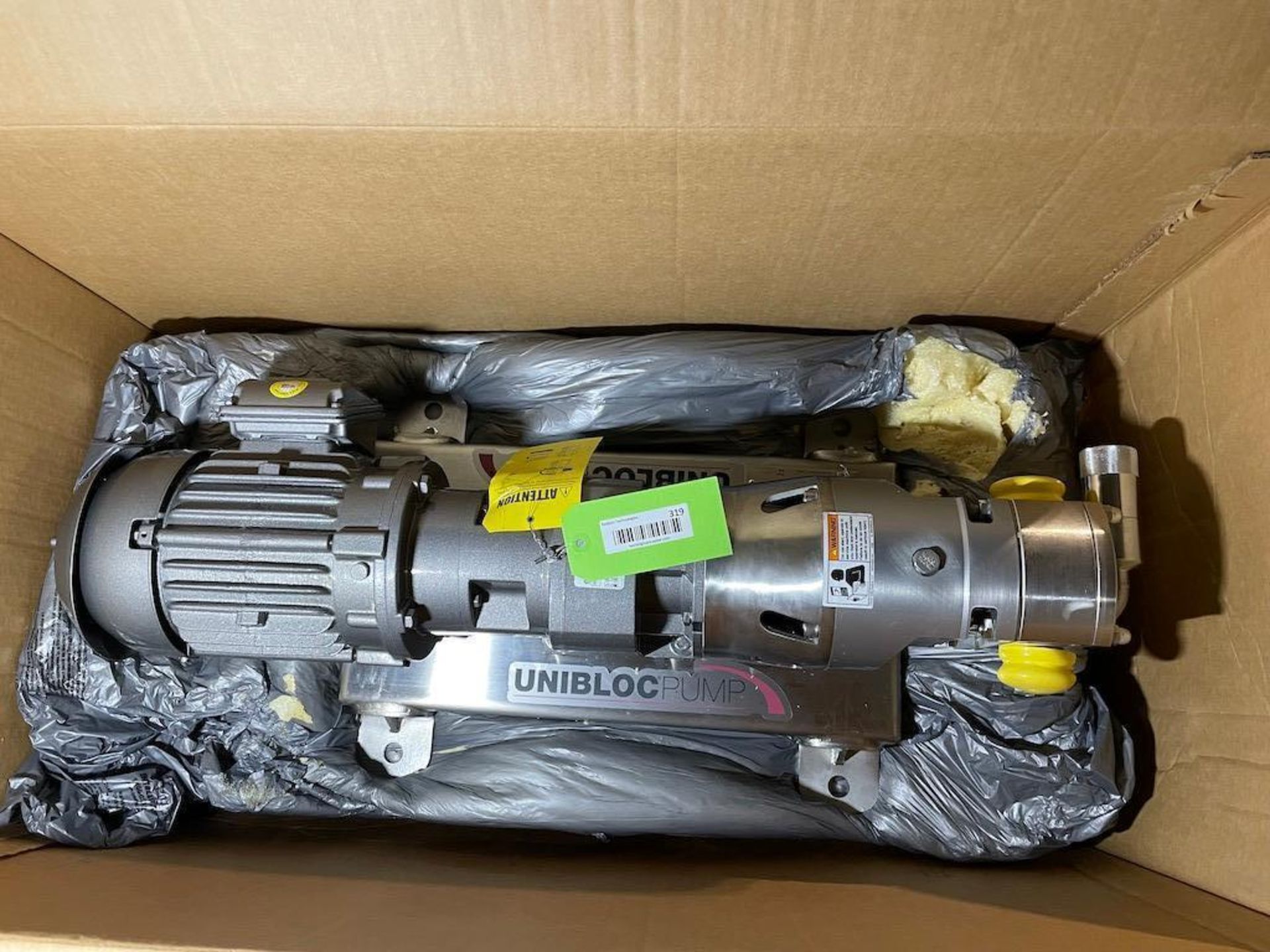 2020 GRUNDFOS UNIBLOC POSITIVE DISPLACEMENT PUMP, HALESON SANITARY BIOPHARMA INDUSTRIAL, SN Q1910715